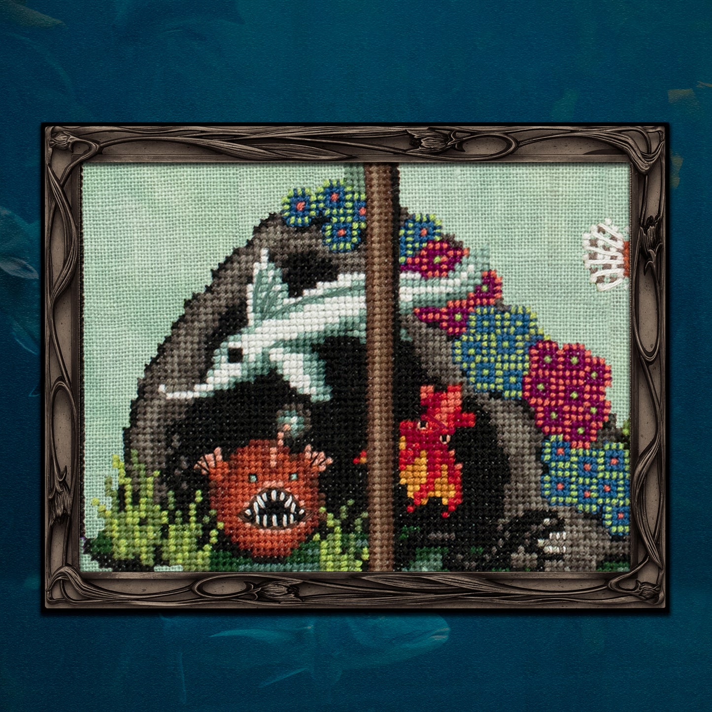 The Deadly Aquarium - Digital PDF Cross Stitch Pattern