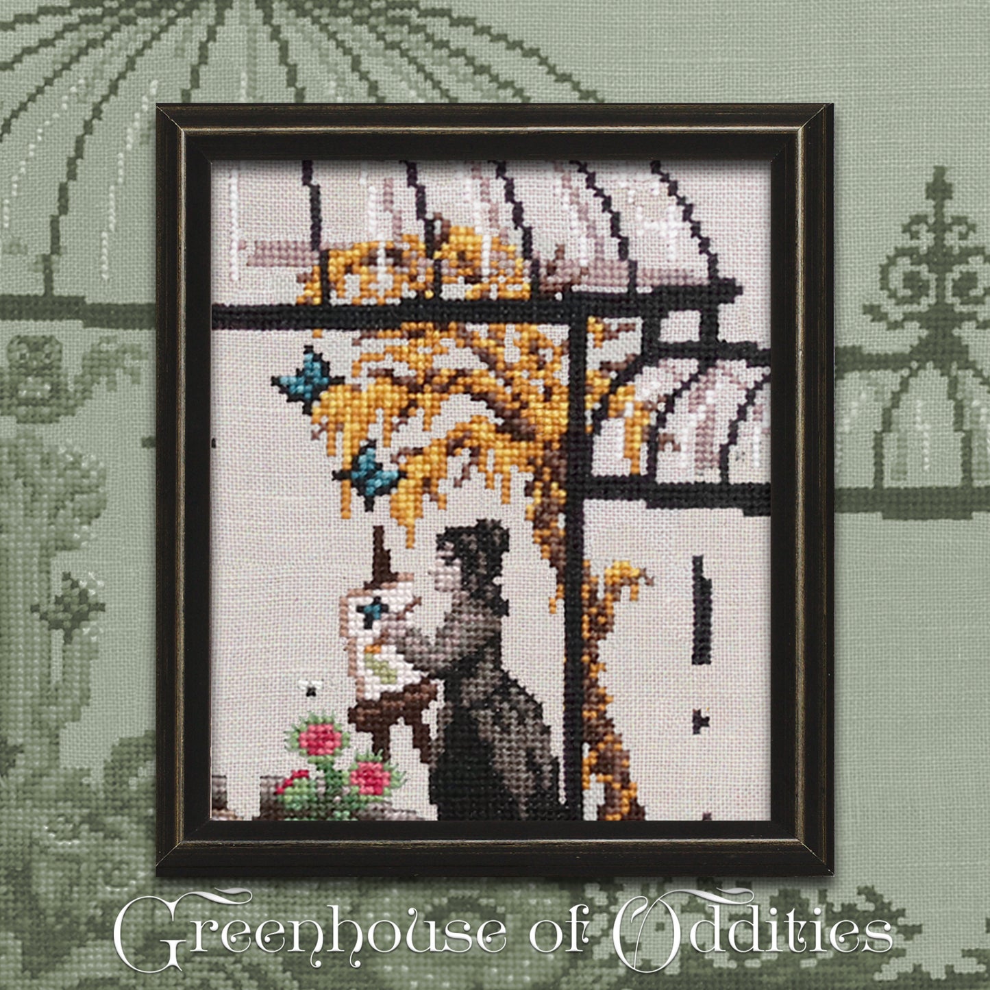 Greenhouse of Oddities - Digital PDF Cross Stitch Pattern