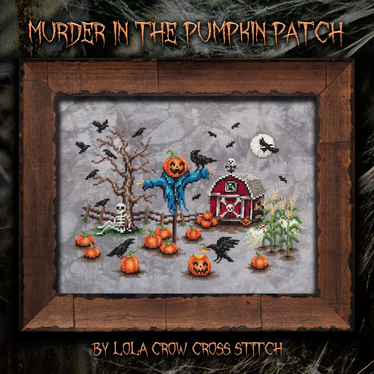 Murder in the Pumpkin Patch - Digital PDF Cross Stitch Pattern