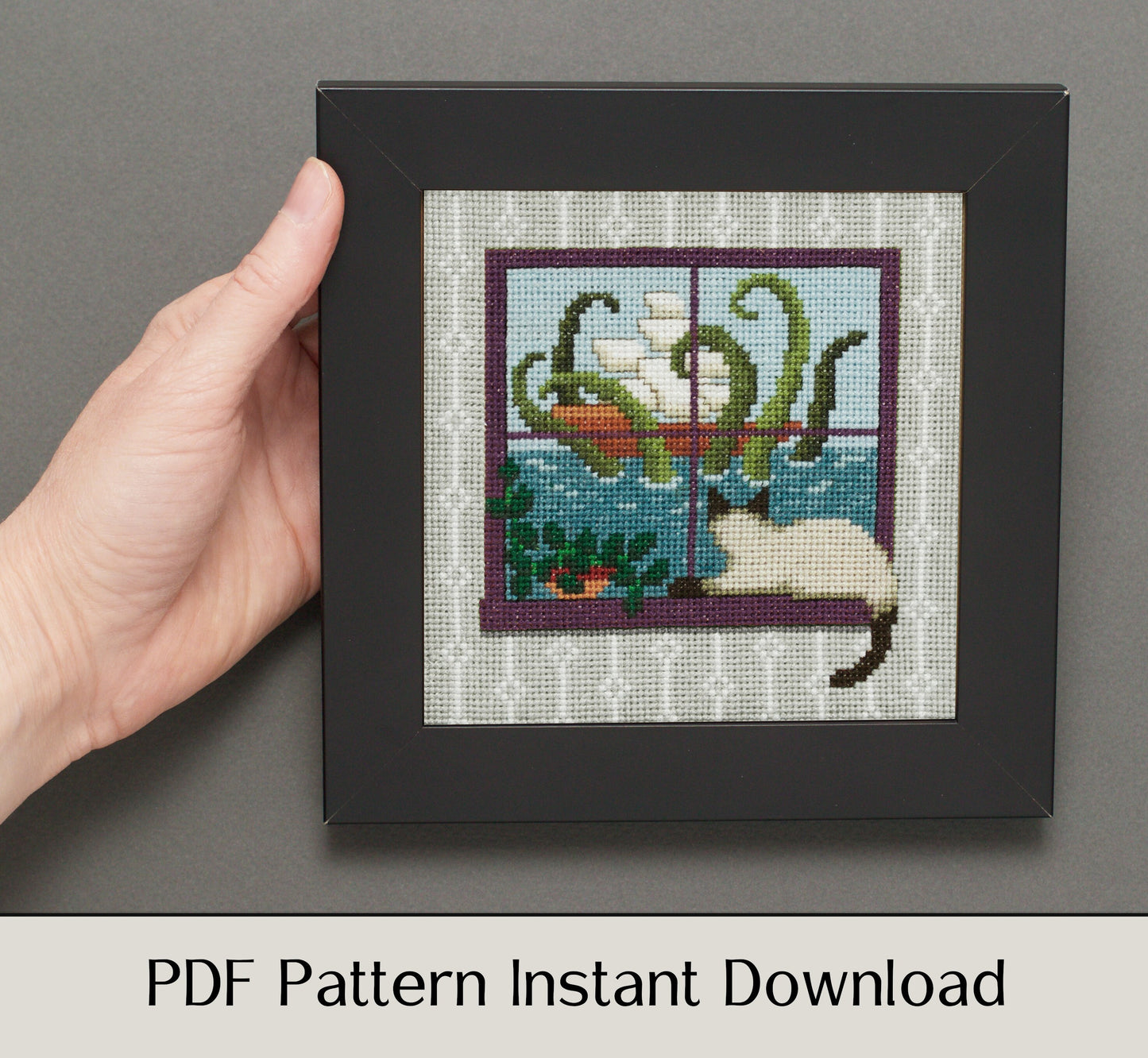 What the Cat Saw: Troubled Waters - Digital PDF Cross Stitch Pattern