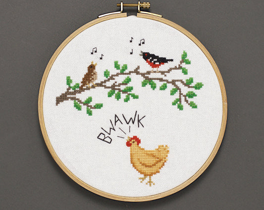 Chicken Song - Digital PDF Cross Stitch Pattern