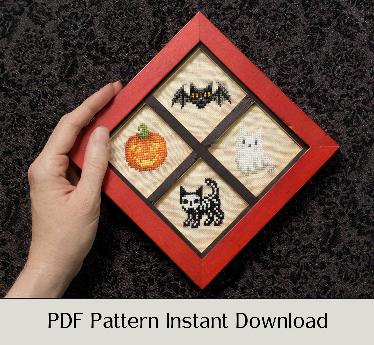 Mini Kitty Scares - Digital PDF Cross Stitch Pattern