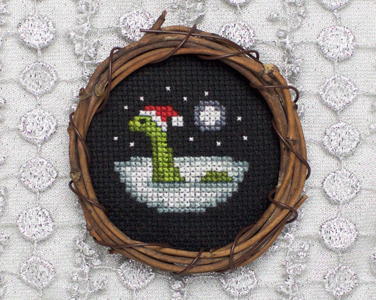 Nessie Claus - Digital PDF Cross Stitch Pattern