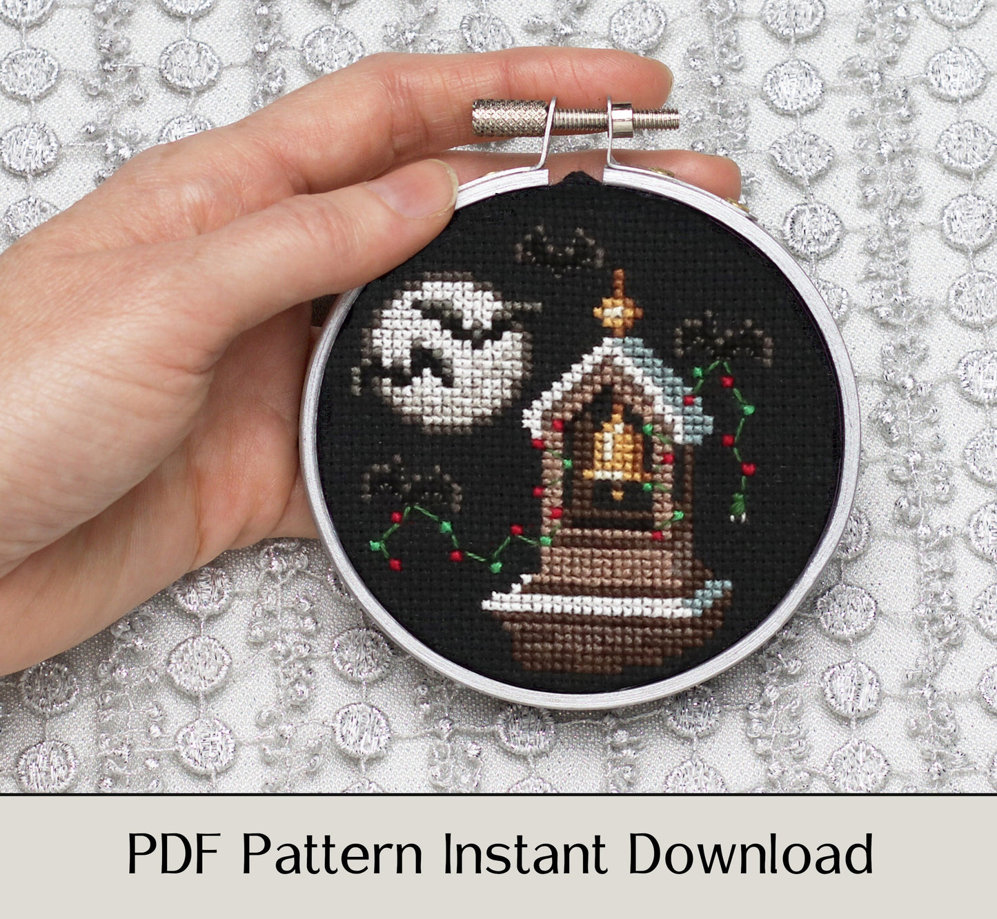 Bats in the Belfry - Digital PDF Cross Stitch Pattern