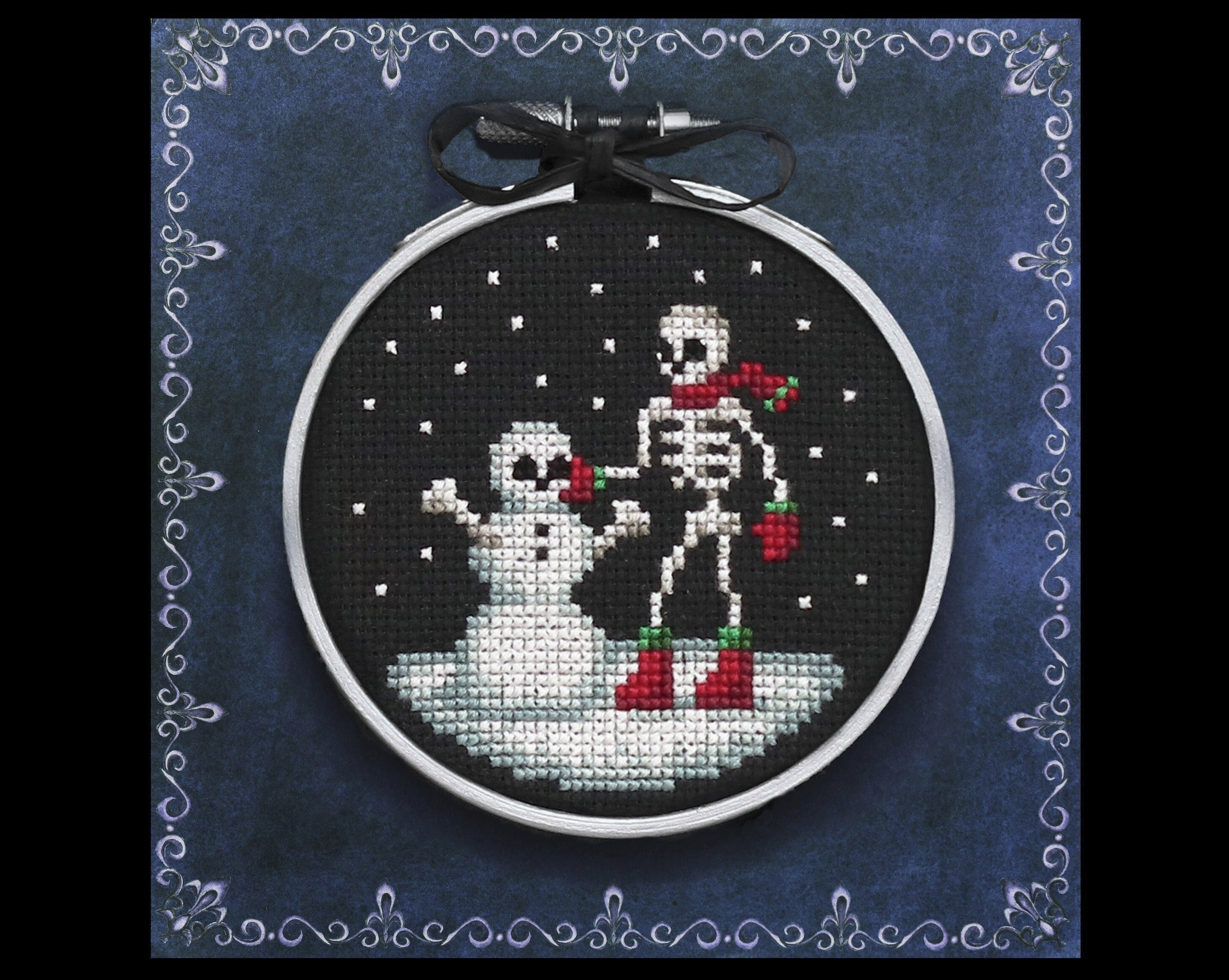 Christmas After Midnight Ornaments - Digital PDF Cross Stitch