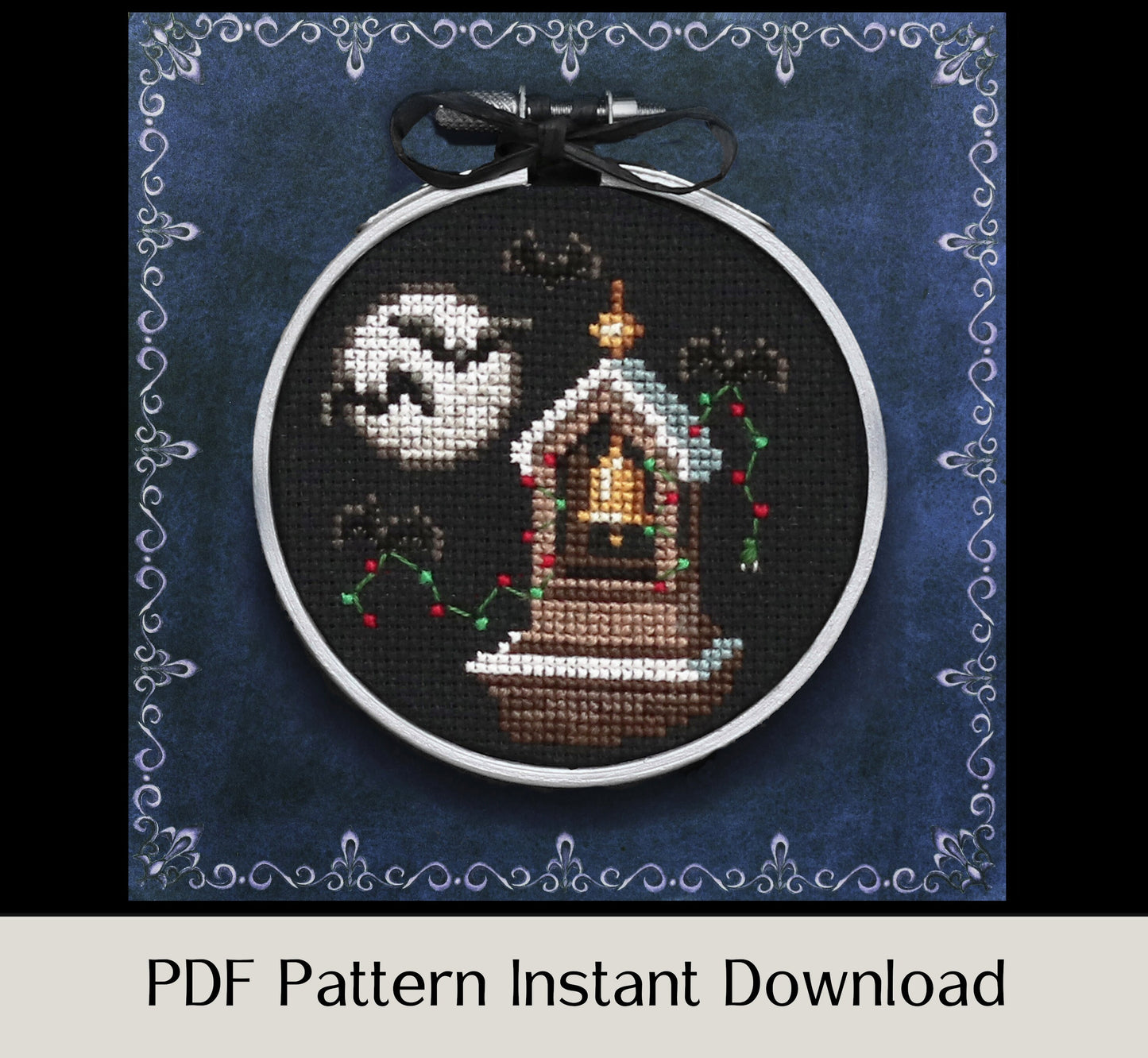 Christmas After Midnight Ornaments - Digital PDF Cross Stitch Pattern