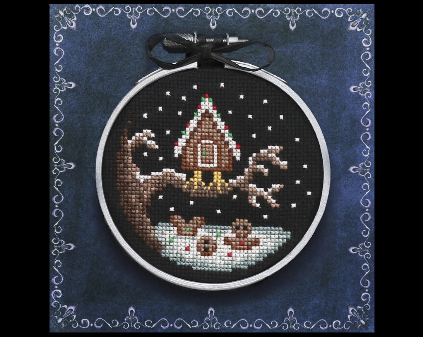 Baba Yaga's Gingerbread Hut - Digital PDF Cross Stitch Pattern