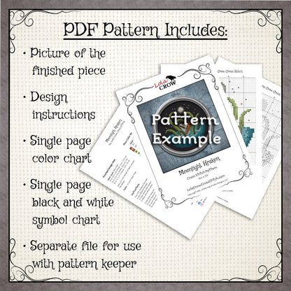 Buried in Books - Digital PDF Cross Stitch Pattern