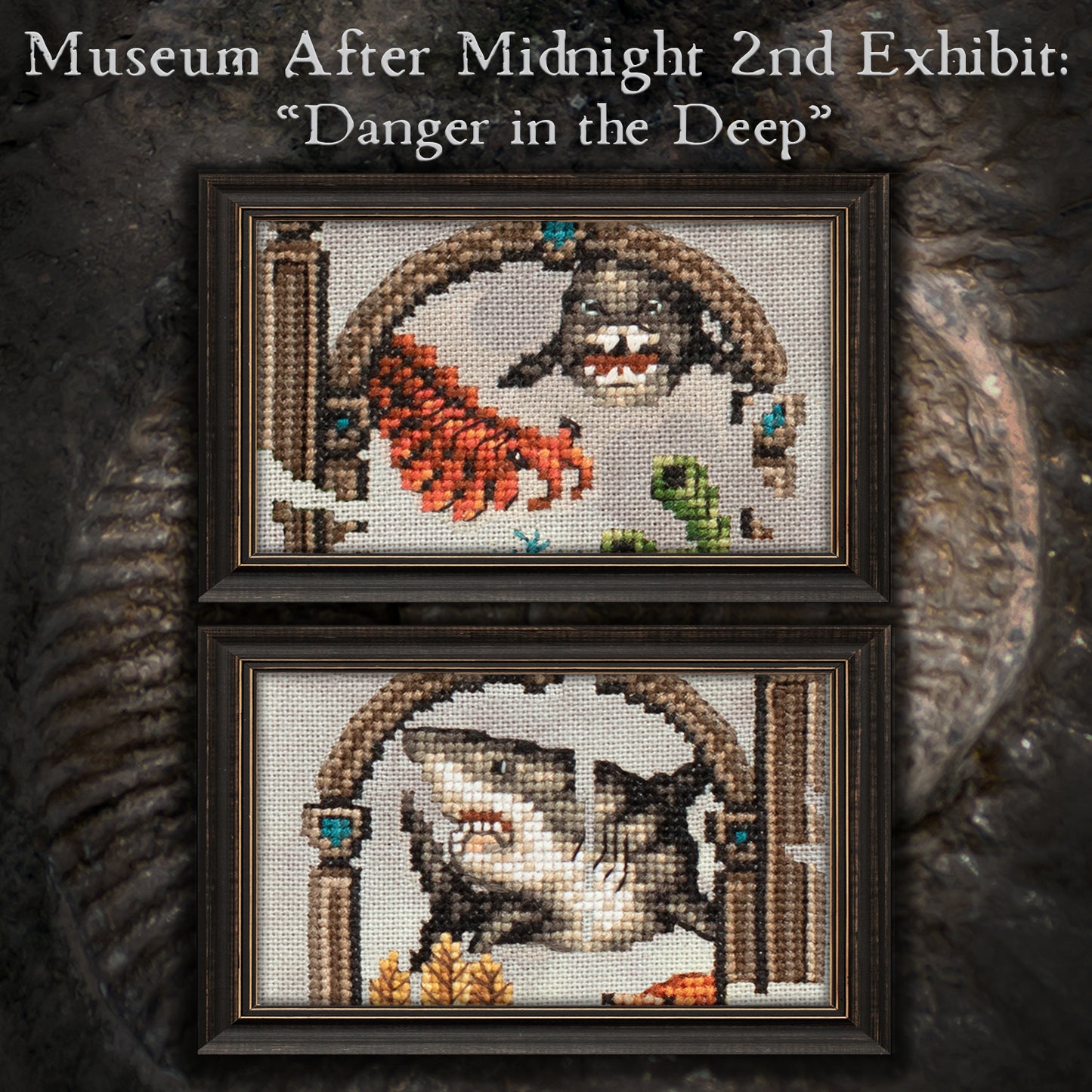 Museum After Midnight Stitch Along - Digital PDF Cross Stitch Pattern