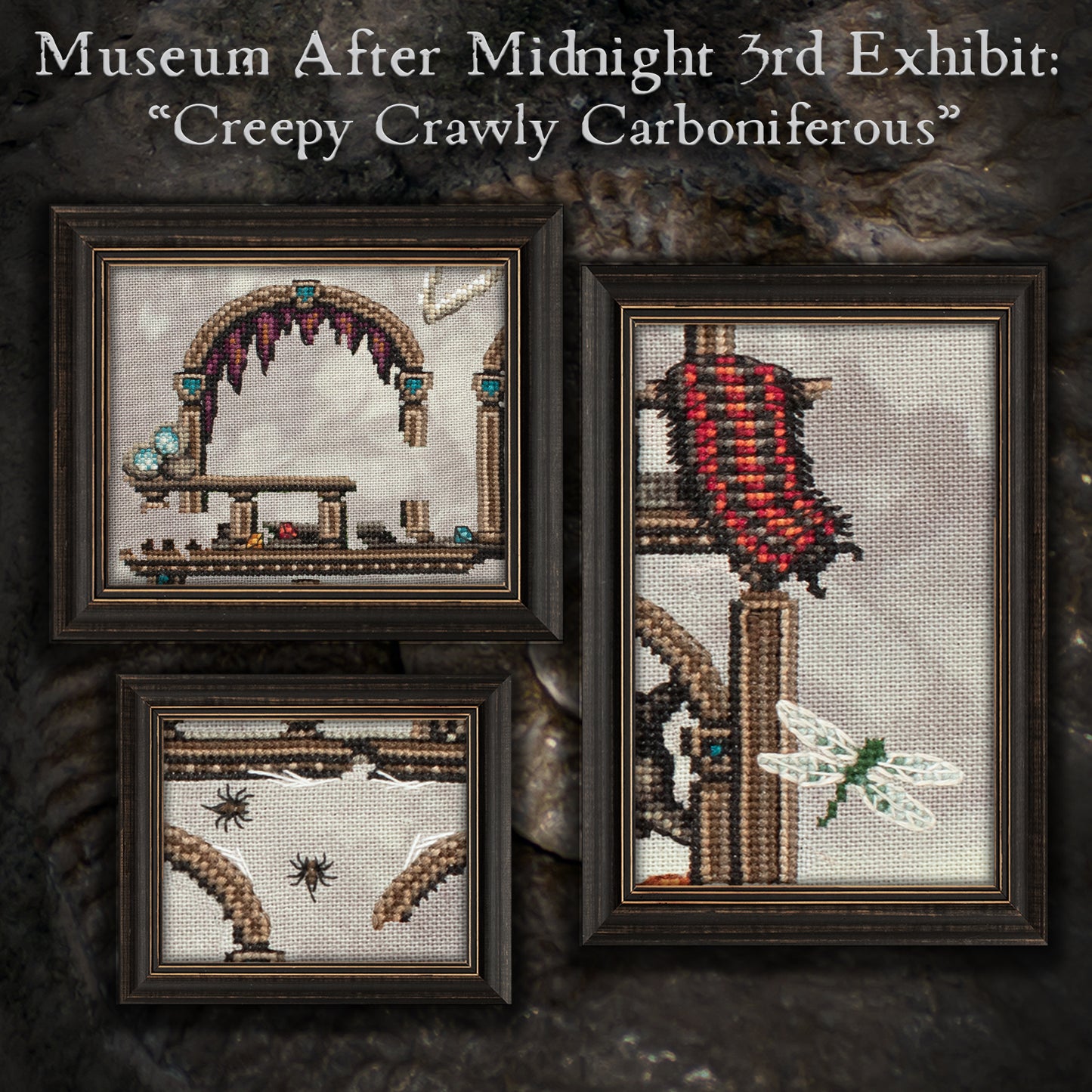 Museum After Midnight Stitch Along - Digital PDF Cross Stitch Pattern