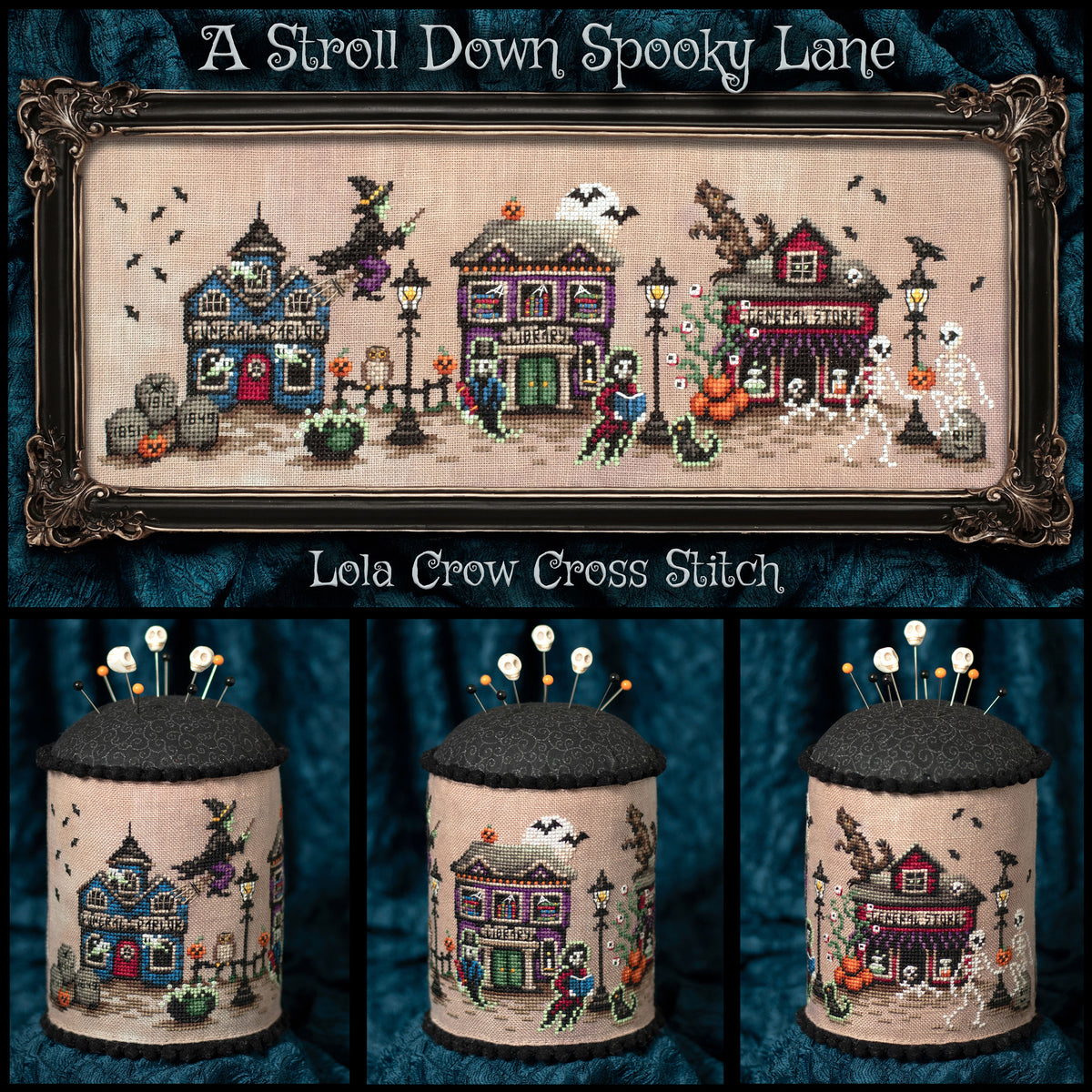A Stroll Down Spooky Lane - Digital PDF Cross Stitch Pattern