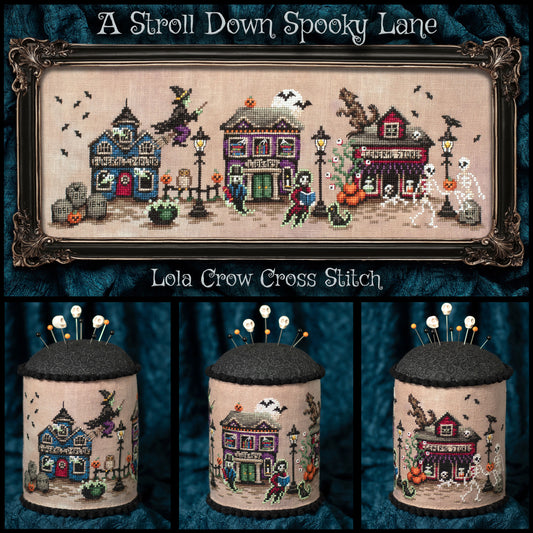 A Stroll Down Spooky Lane - Digital PDF Cross Stitch Pattern