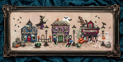 A Stroll Down Spooky Lane - Digital PDF Cross Stitch Pattern