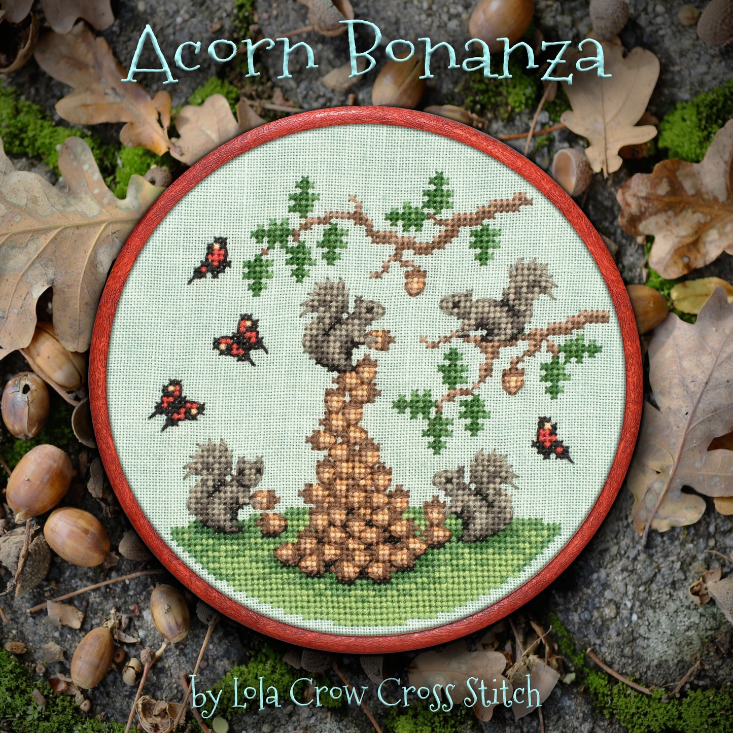 Acorn Bonanza - Digital PDF Cross Stitch Pattern