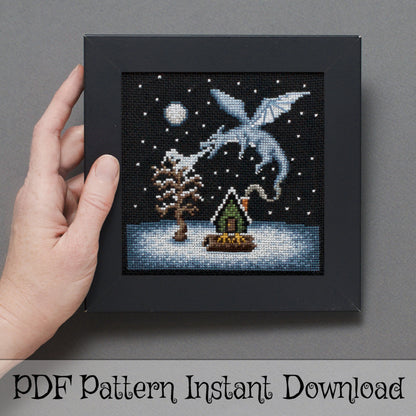 Conjuring Winter - Digital PDF Cross Stitch Pattern