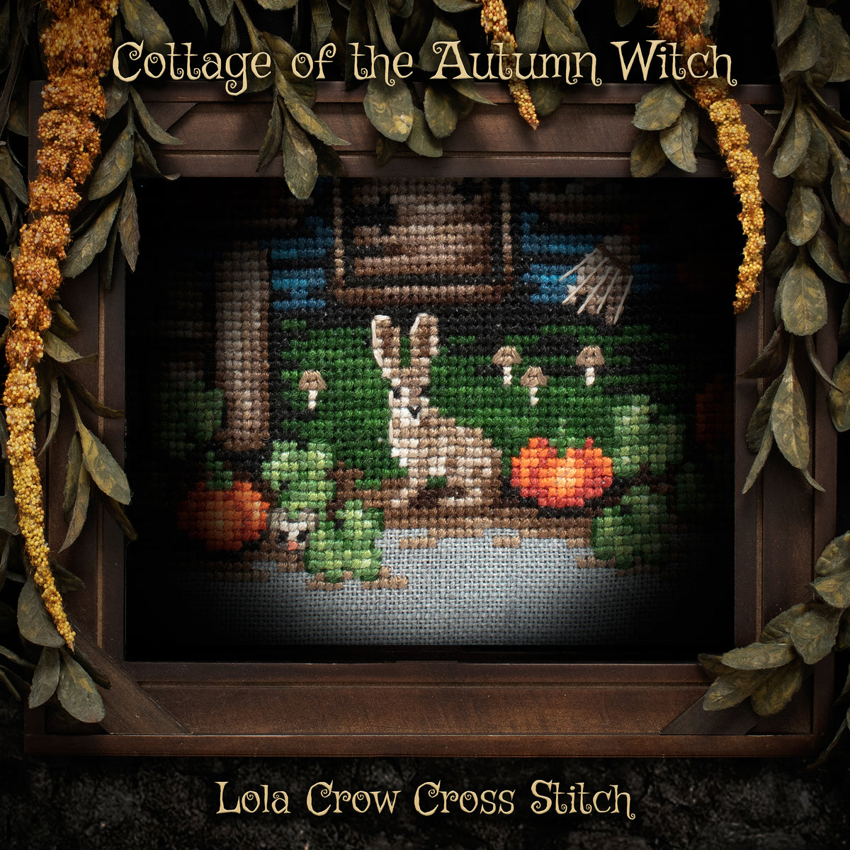 Cottage of the Autumn Witch - Digital PDF Cross Stitch Pattern
