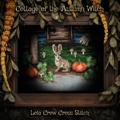 Cottage of the Autumn Witch - Digital PDF Cross Stitch Pattern