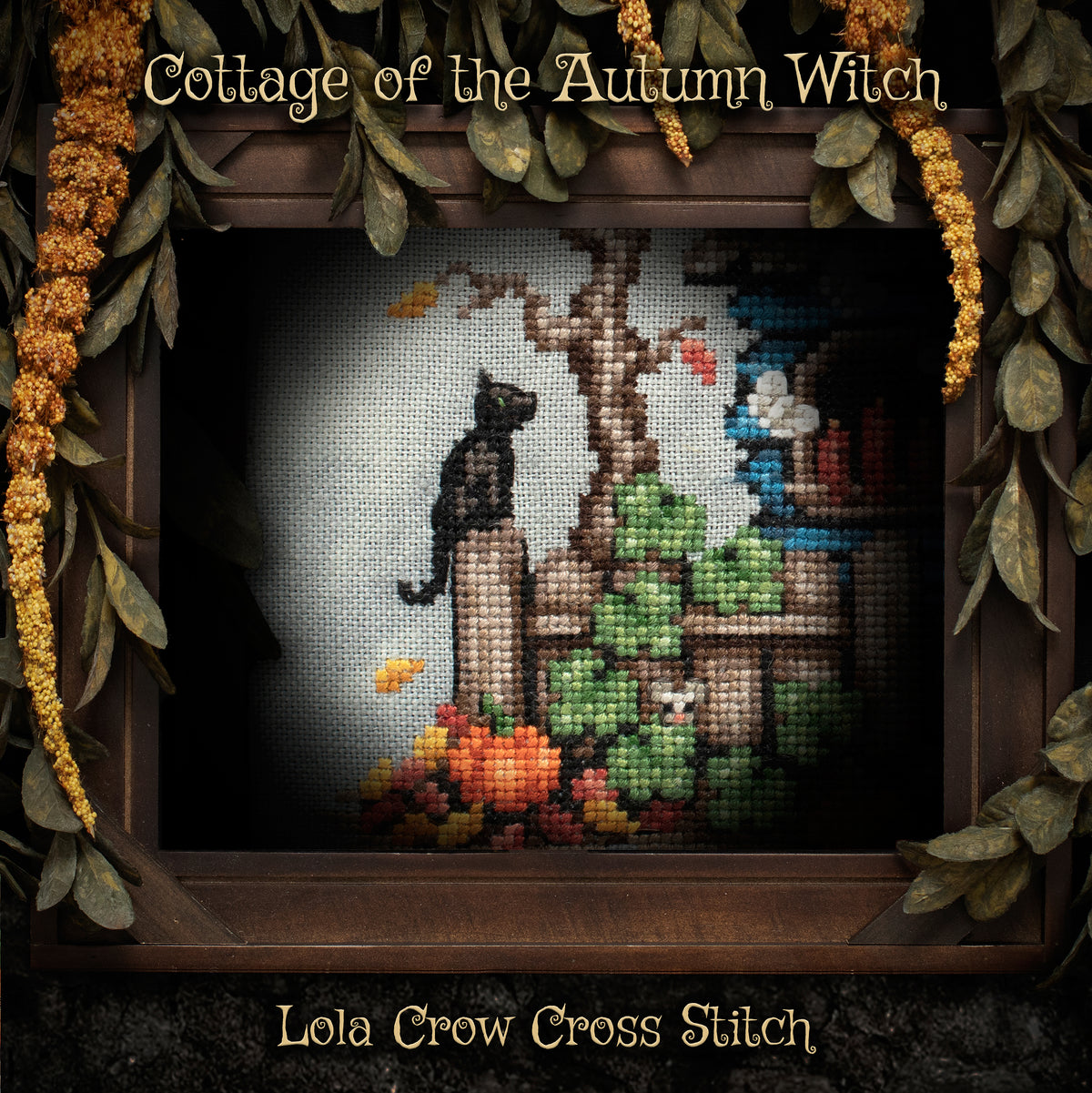 Cottage of the Autumn Witch - Digital PDF Cross Stitch Pattern
