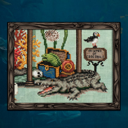 The Deadly Aquarium - Digital PDF Cross Stitch Pattern