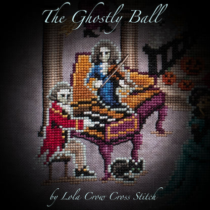 The Ghostly Ball - Digital PDF Cross Stitch Pattern