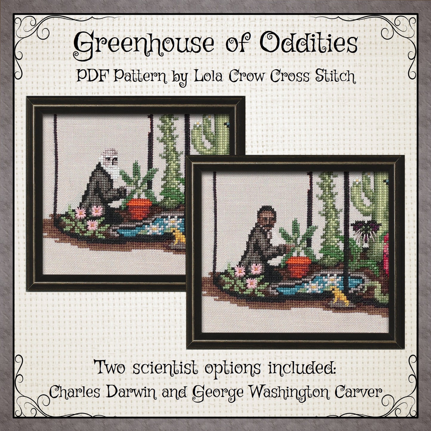 Greenhouse of Oddities - Digital PDF Cross Stitch Pattern