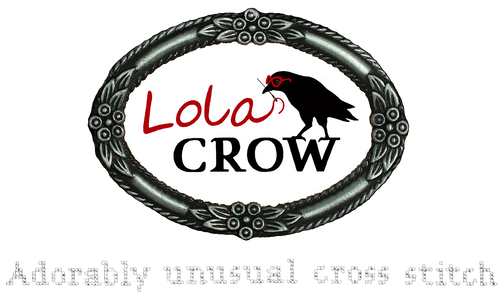 Lola Crow Cross Stitch