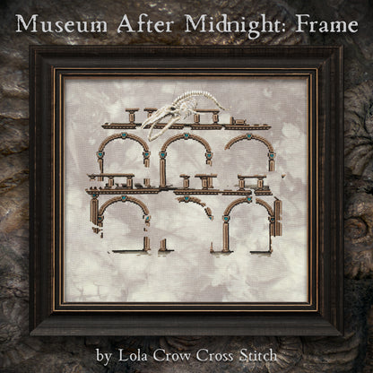 Museum After Midnight Stitch Along - Digital PDF Cross Stitch Pattern