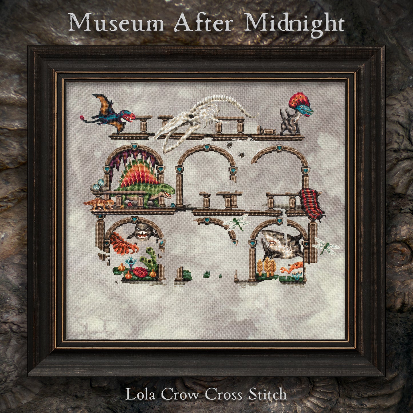 Museum After Midnight Stitch Along - Digital PDF Cross Stitch Pattern