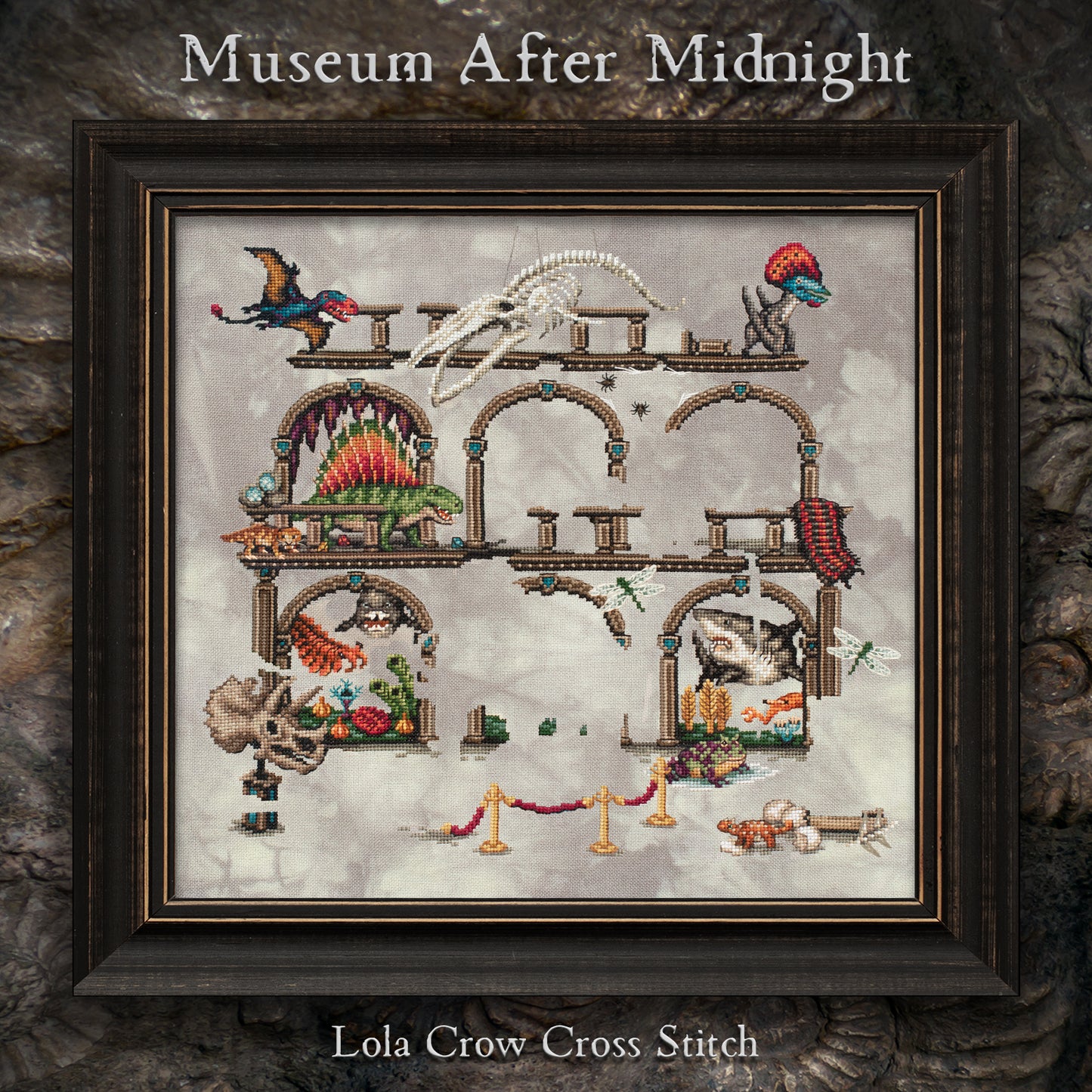 Museum After Midnight Stitch Along - Digital PDF Cross Stitch Pattern