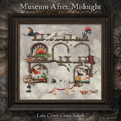 Museum After Midnight Stitch Along - Digital PDF Cross Stitch Pattern