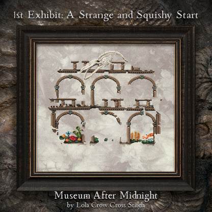 Museum After Midnight Stitch Along - Digital PDF Cross Stitch Pattern