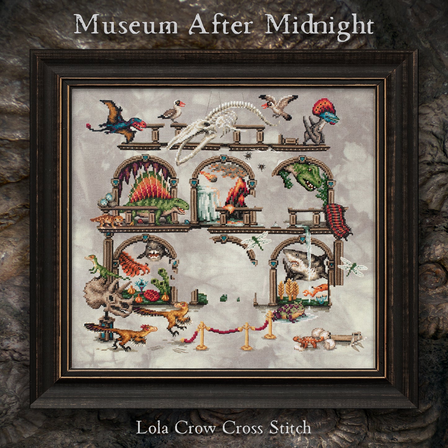 Museum After Midnight Stitch Along - Digital PDF Cross Stitch Pattern