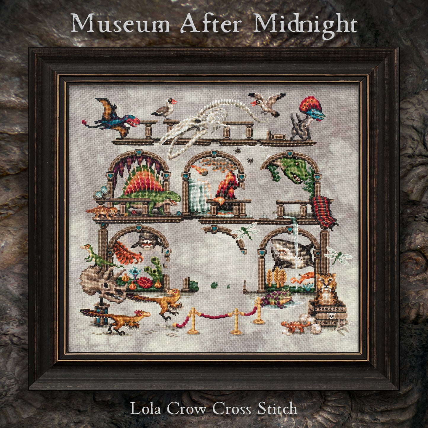 Museum After Midnight Stitch Along - Digital PDF Cross Stitch Pattern