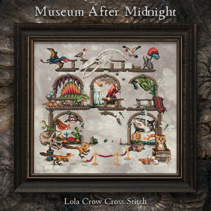 Museum After Midnight Stitch Along - Digital PDF Cross Stitch Pattern