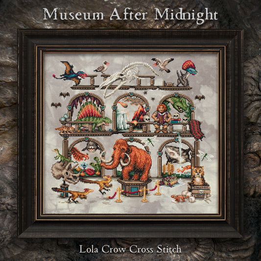 Museum After Midnight Stitch Along - Digital PDF Cross Stitch Pattern