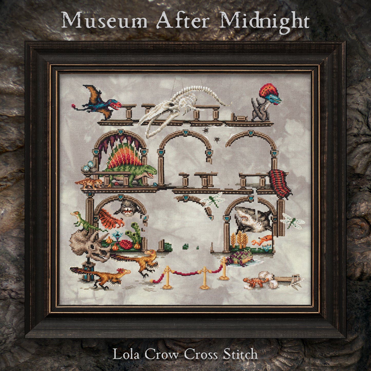 Museum After Midnight Stitch Along - Digital PDF Cross Stitch Pattern