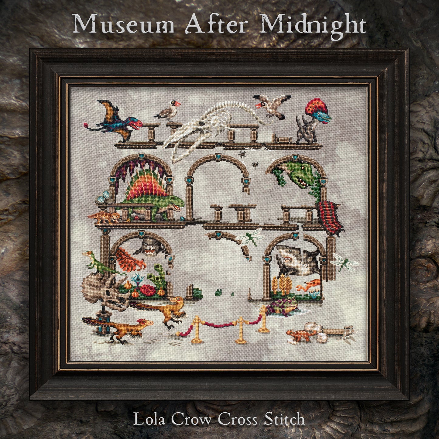Museum After Midnight Stitch Along - Digital PDF Cross Stitch Pattern