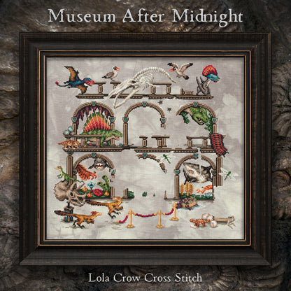 Museum After Midnight Stitch Along - Digital PDF Cross Stitch Pattern