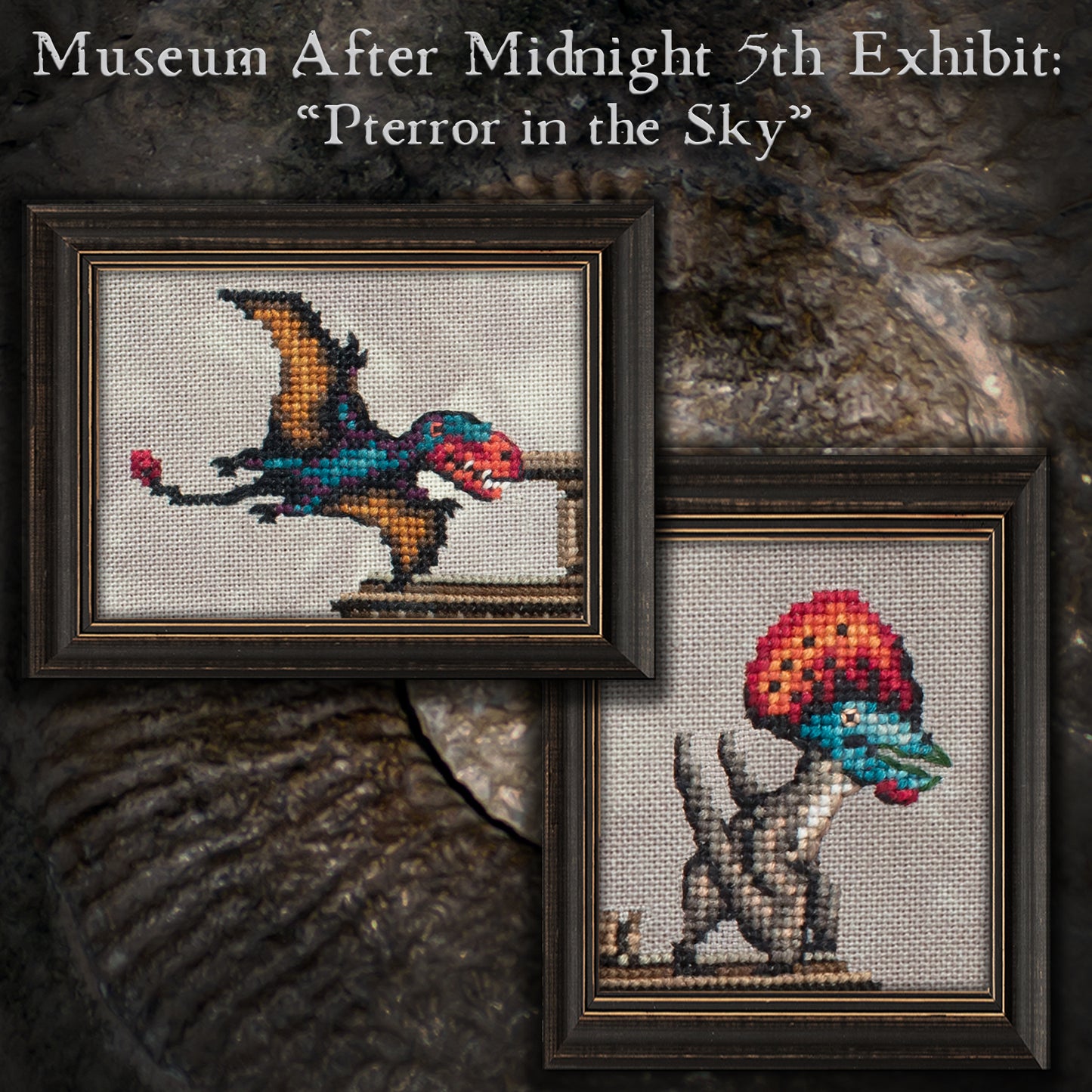 Museum After Midnight Stitch Along - Digital PDF Cross Stitch Pattern