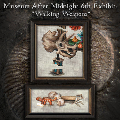 Museum After Midnight Stitch Along - Digital PDF Cross Stitch Pattern