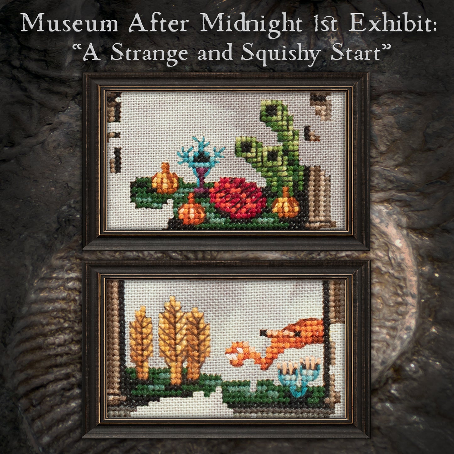 Museum After Midnight Stitch Along - Digital PDF Cross Stitch Pattern