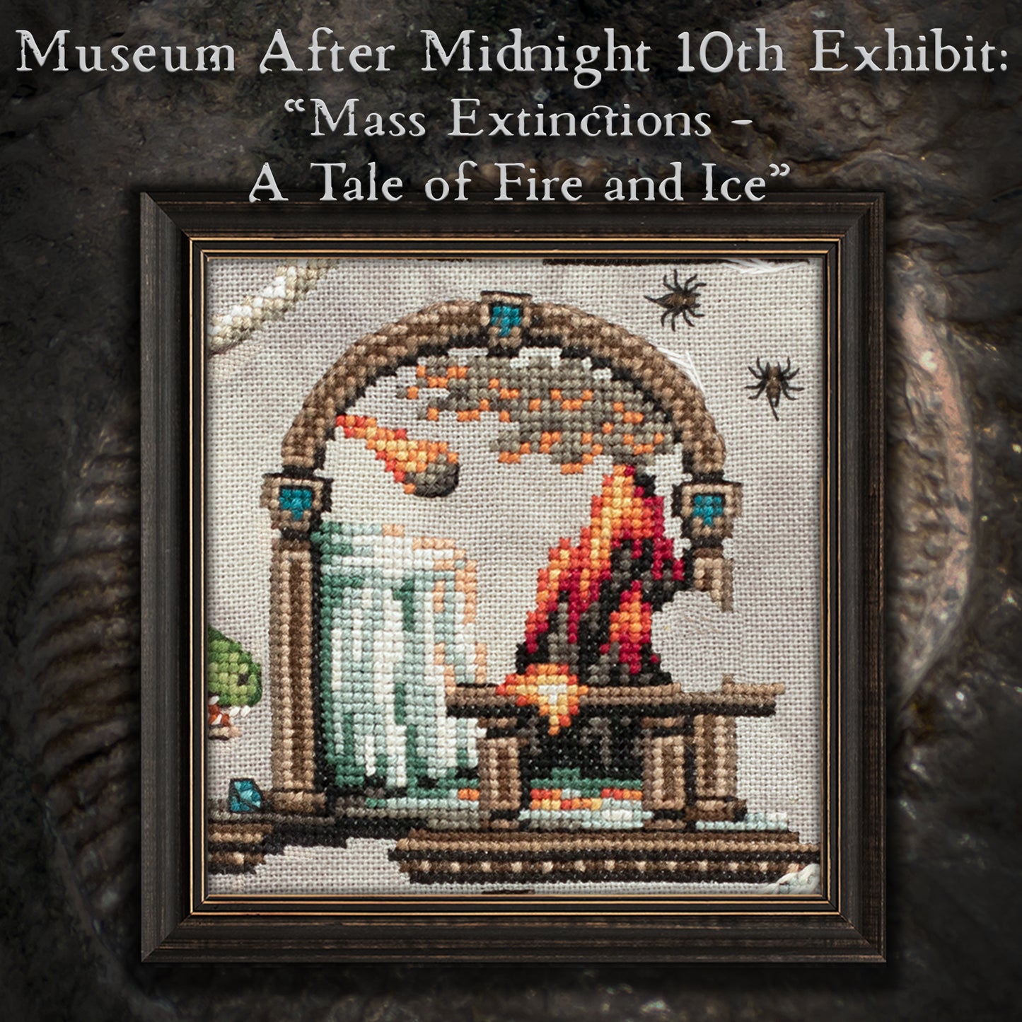 Museum After Midnight Stitch Along - Digital PDF Cross Stitch Pattern