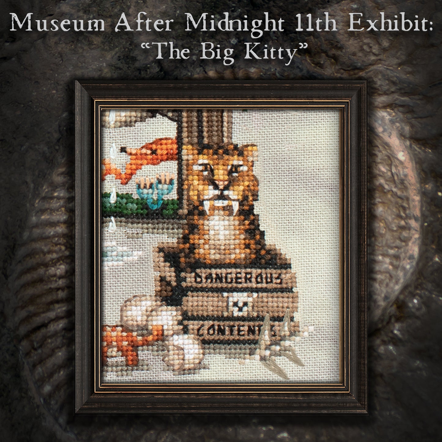 Museum After Midnight Stitch Along - Digital PDF Cross Stitch Pattern