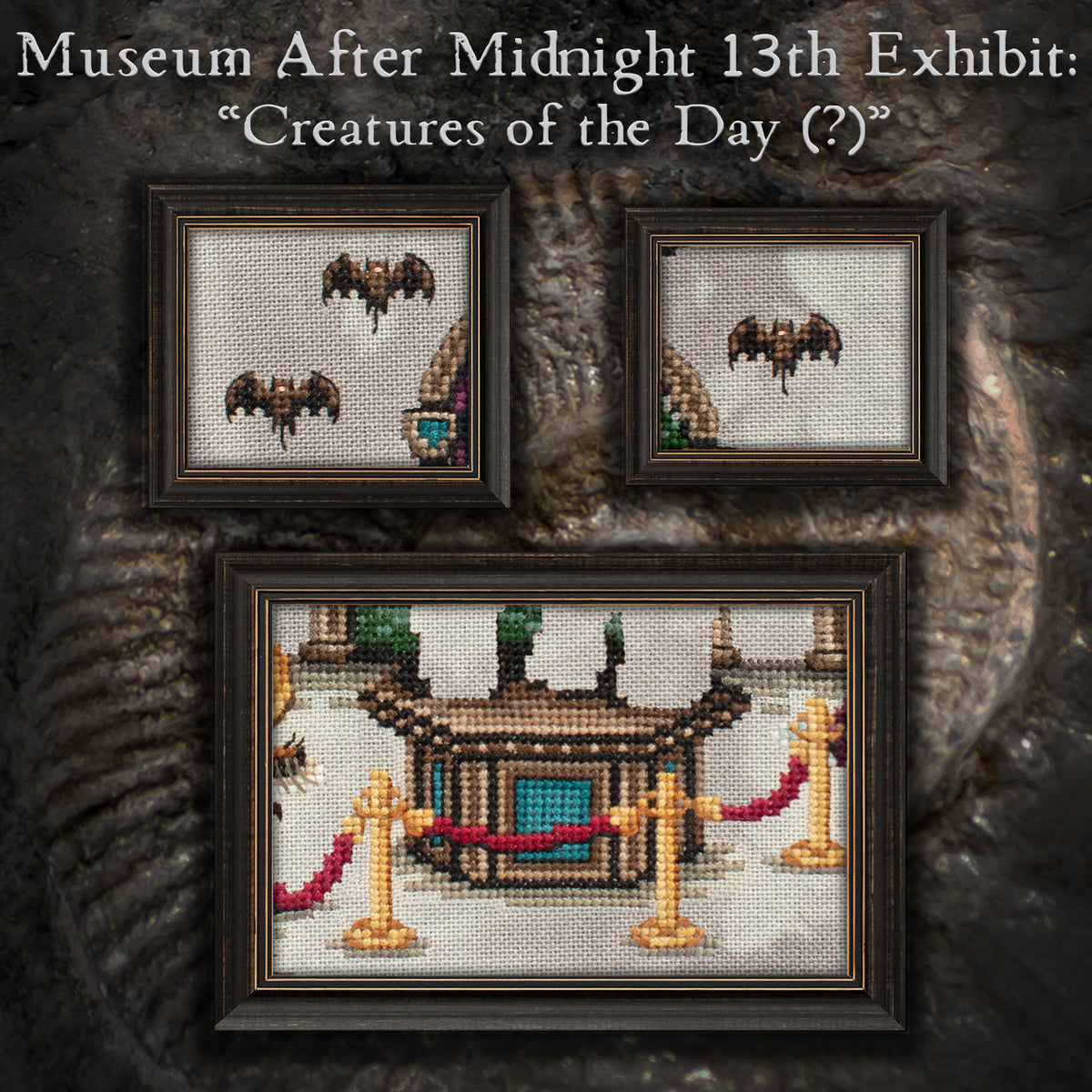 Museum After Midnight Stitch Along - Digital PDF Cross Stitch Pattern