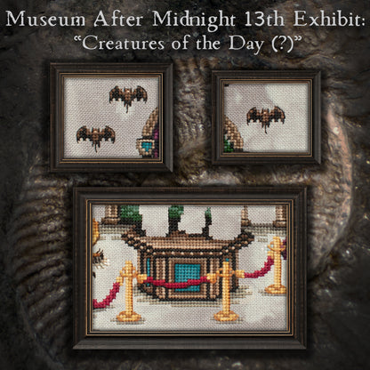 Museum After Midnight Stitch Along - Digital PDF Cross Stitch Pattern