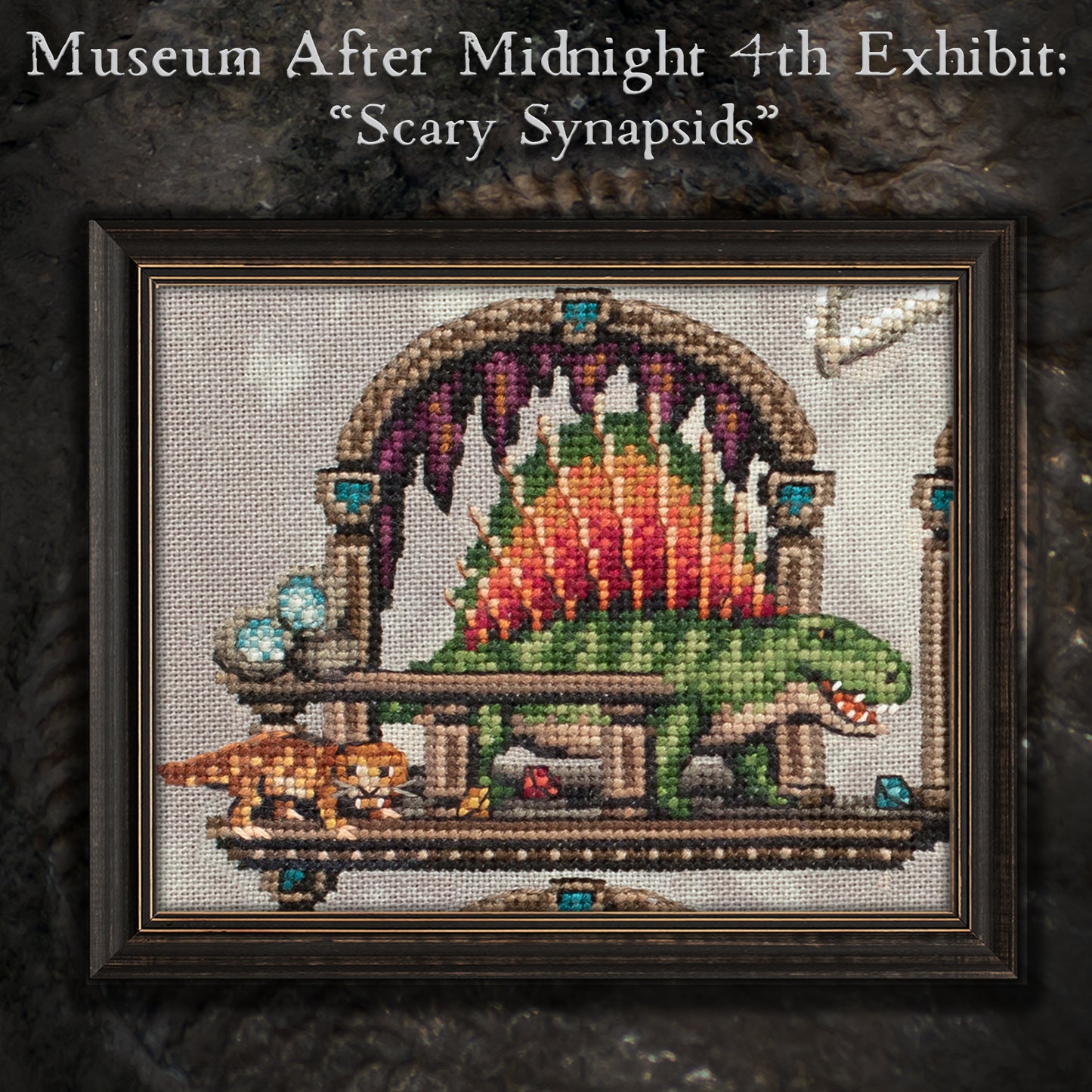 Museum After Midnight Stitch Along - Digital PDF Cross Stitch Pattern