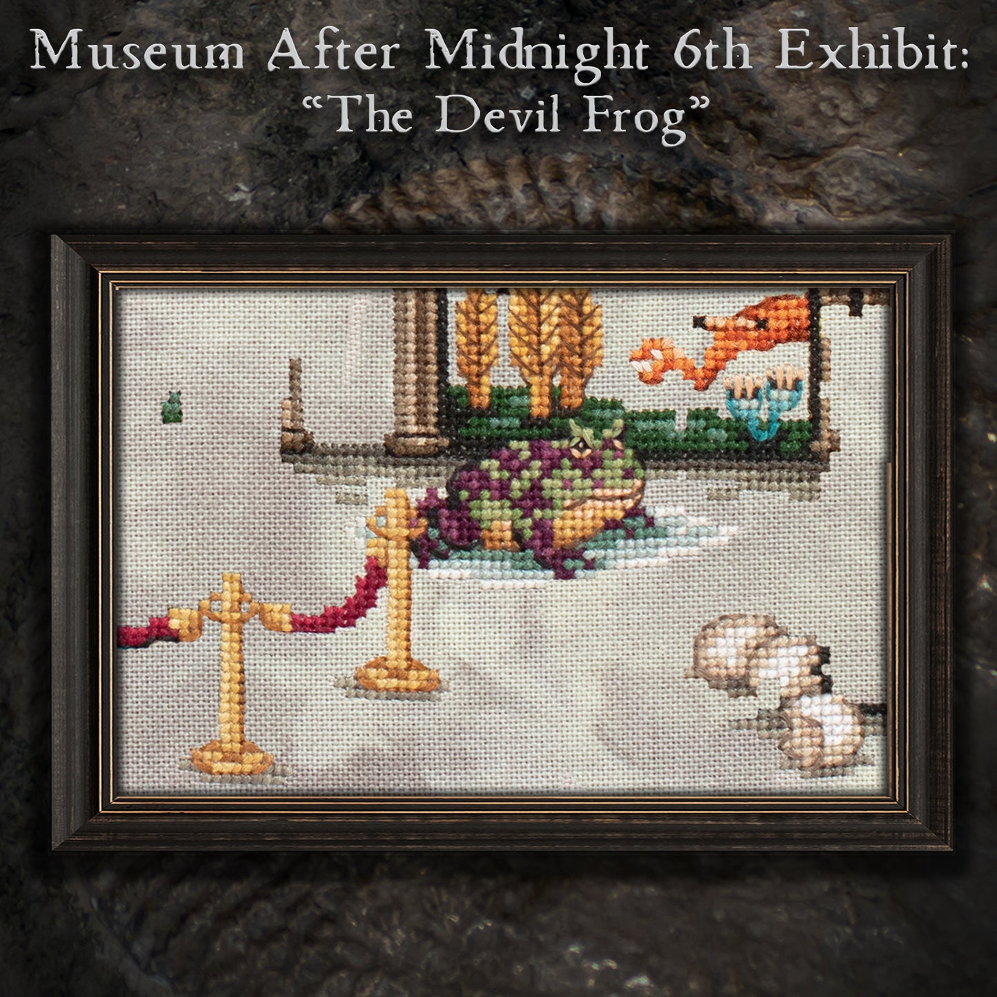 Museum After Midnight Stitch Along - Digital PDF Cross Stitch Pattern