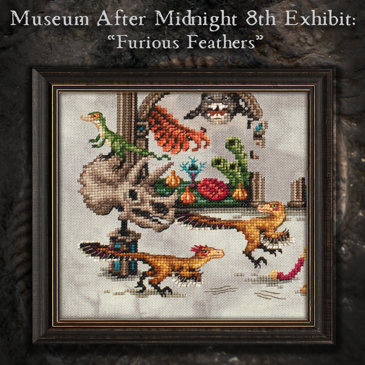 Museum After Midnight Stitch Along - Digital PDF Cross Stitch Pattern