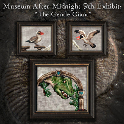 Museum After Midnight Stitch Along - Digital PDF Cross Stitch Pattern