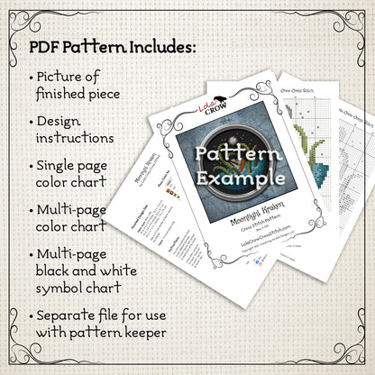 Gothic Authors - Digital PDF Cross Stitch Pattern